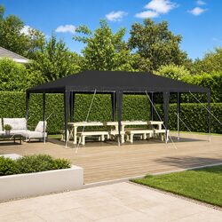 Practical Anthracite Party Tent for Outdoor Gatherings