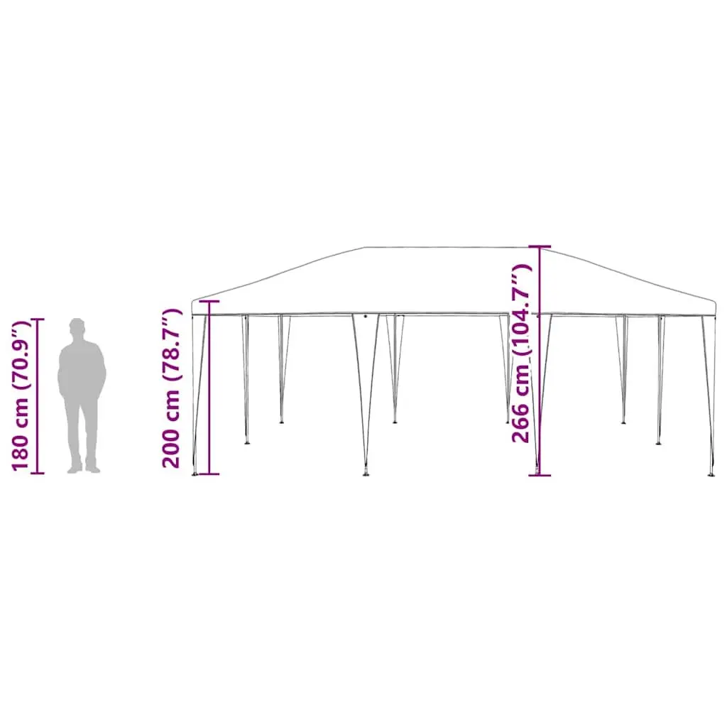 Anthracite Party Tent for Outdoor Gatherings