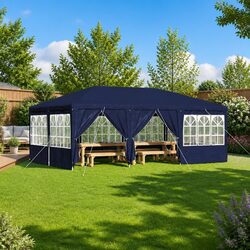 Practical Blue 600 x 400 x 266 cm Party Tent for Outdoor Use