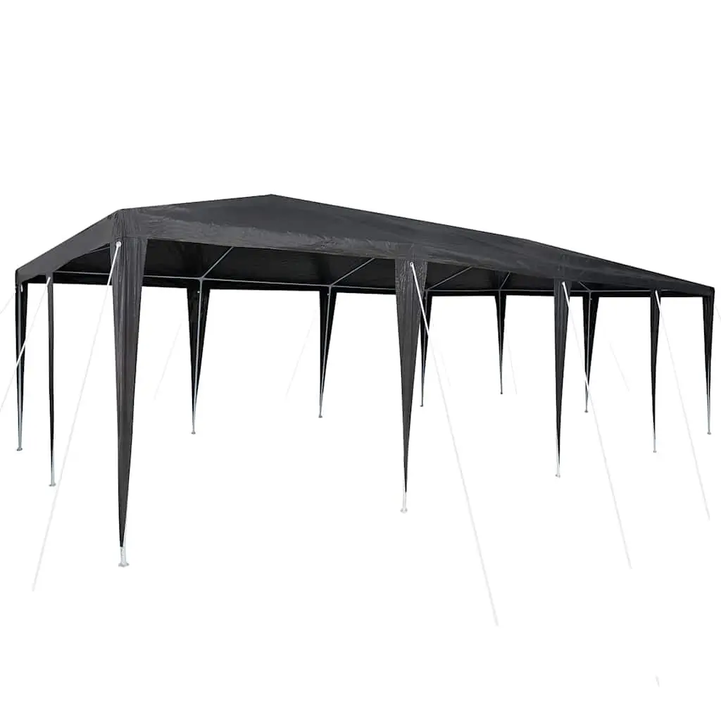 Party Tent Polyethylene Steel 800 x 400 x 266 cm Anthracite Outdoor Garden Canopy Gazebo Shelter