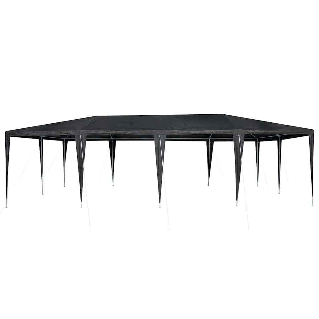 Party Tent Polyethylene Steel 800 x 400 x 266 cm Anthracite Outdoor Garden Canopy Gazebo Shelter