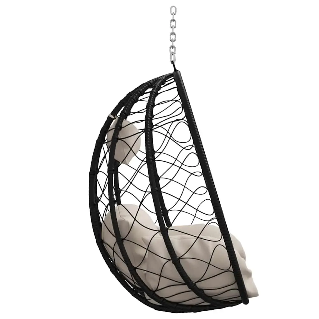 Taupe Hanging Egg Chair for Indoor & Outdoor Living