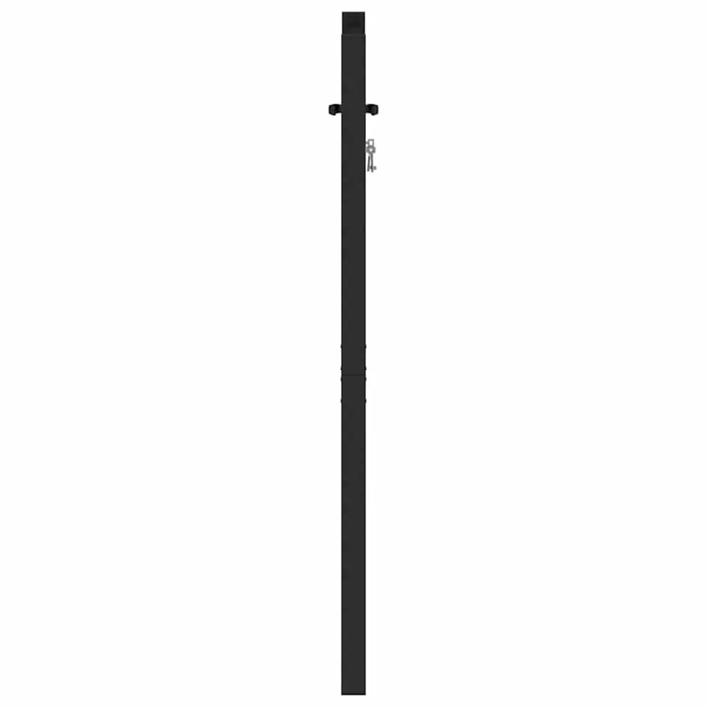 Garden Gate Lockable Aluminium 100x120cm Black