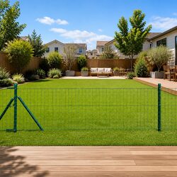 Practical Green Embedded Fence Posts for Your Garden