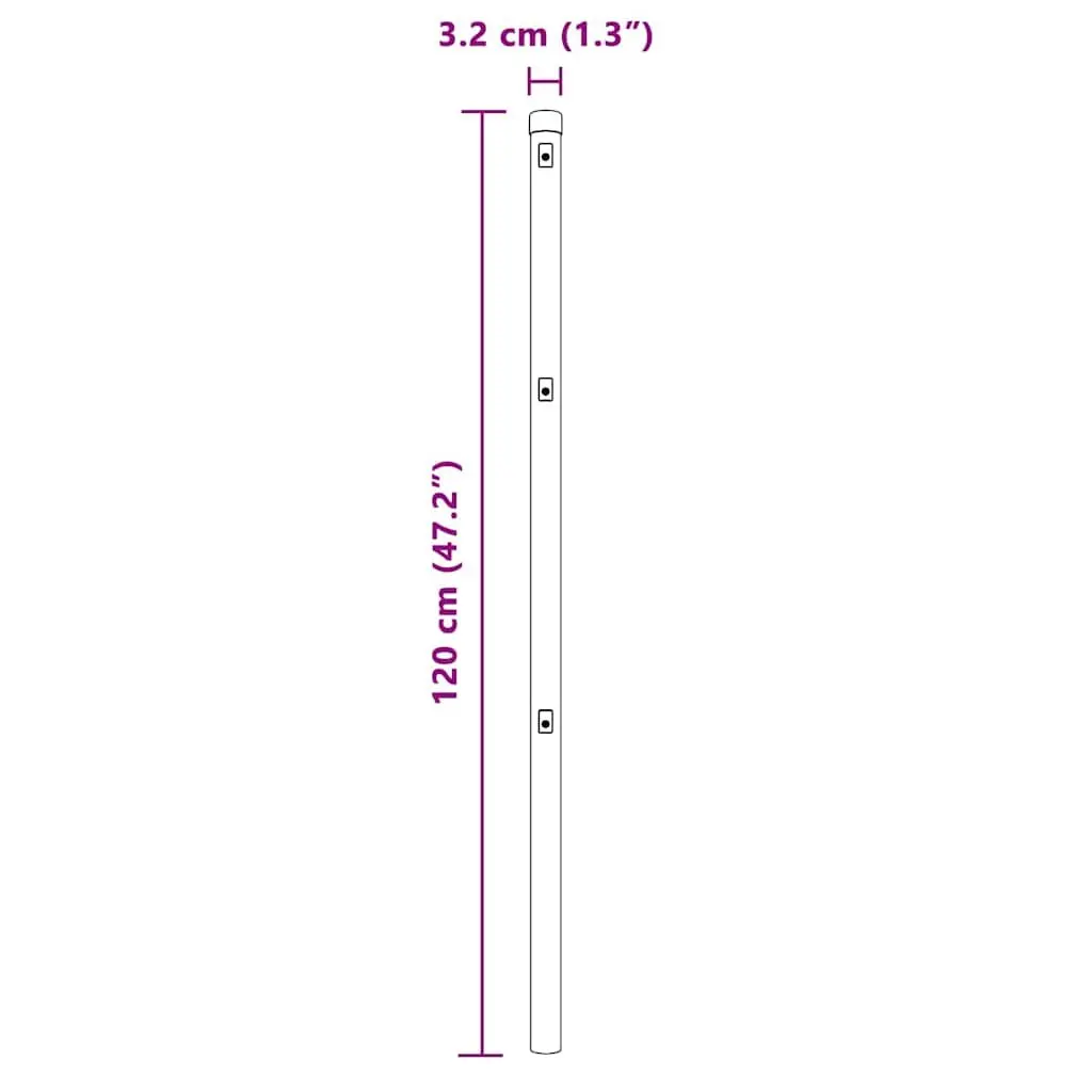 13-Piece Green Garden Boundary Post Set