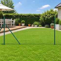 7 Green Steel Fence Posts for Easy Outdoor Setup