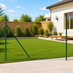 Practical Green Fence Posts for Gardens – Set of 13