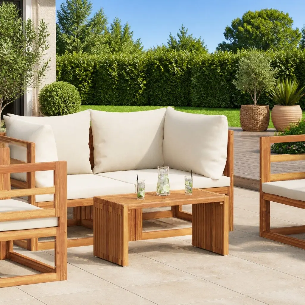 Teak Side Table for Gardens and Patios 70cm