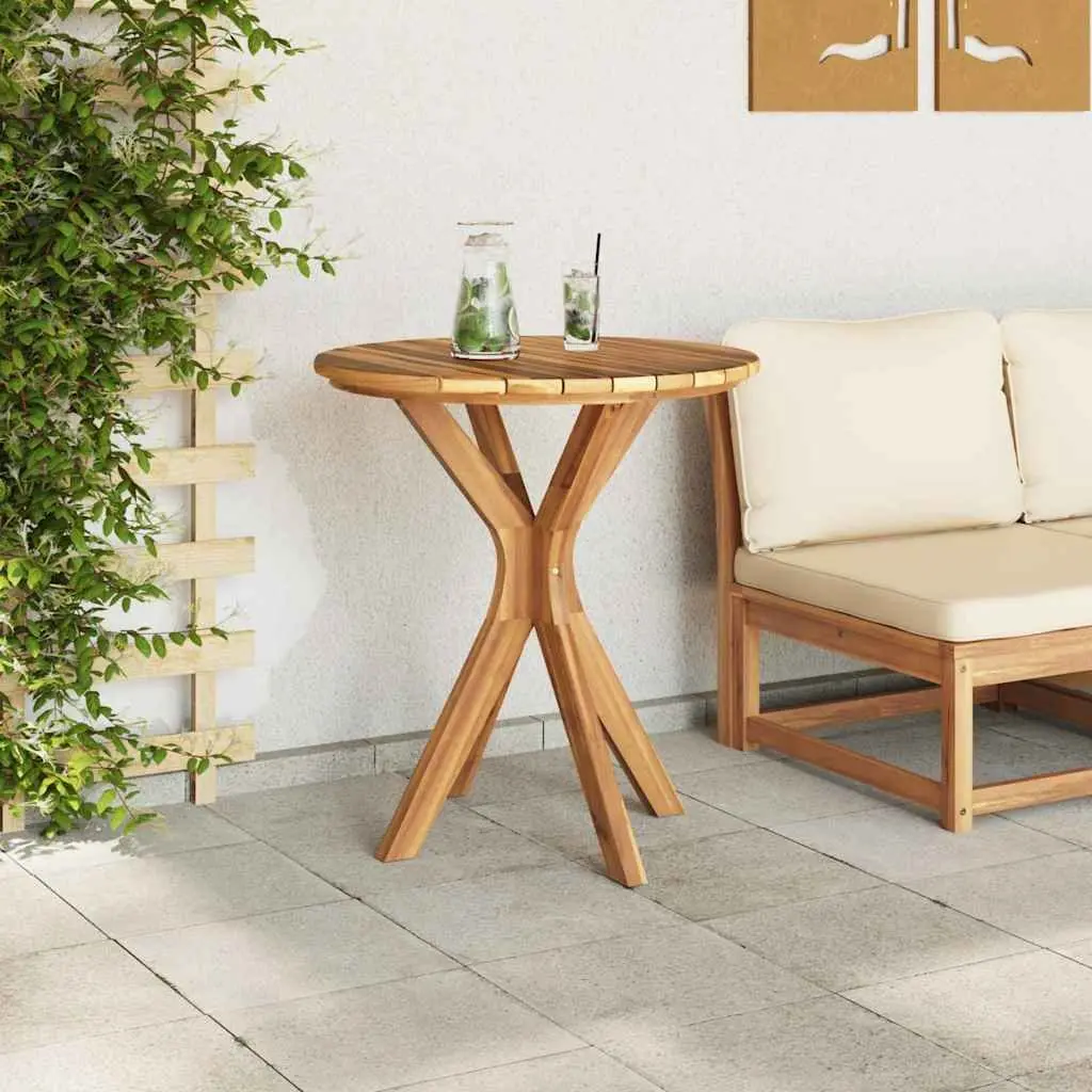 Brown Outdoor Side Table 70x70x75cm for Various Uses