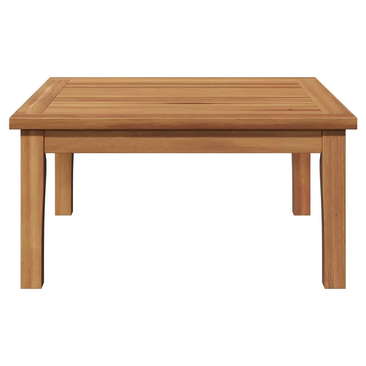 Rectangular Outdoor Furniture Set Solid Teak Wood Brown for Garden Patio