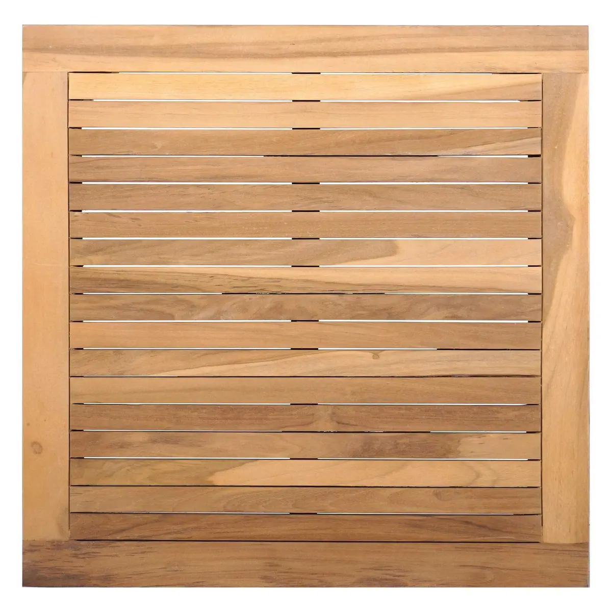 Rectangular Outdoor Furniture Set Solid Teak Wood Brown for Garden Patio