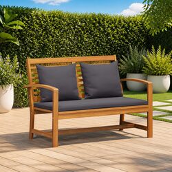 Practical Bench and Table Set for Garden and Patio Spaces