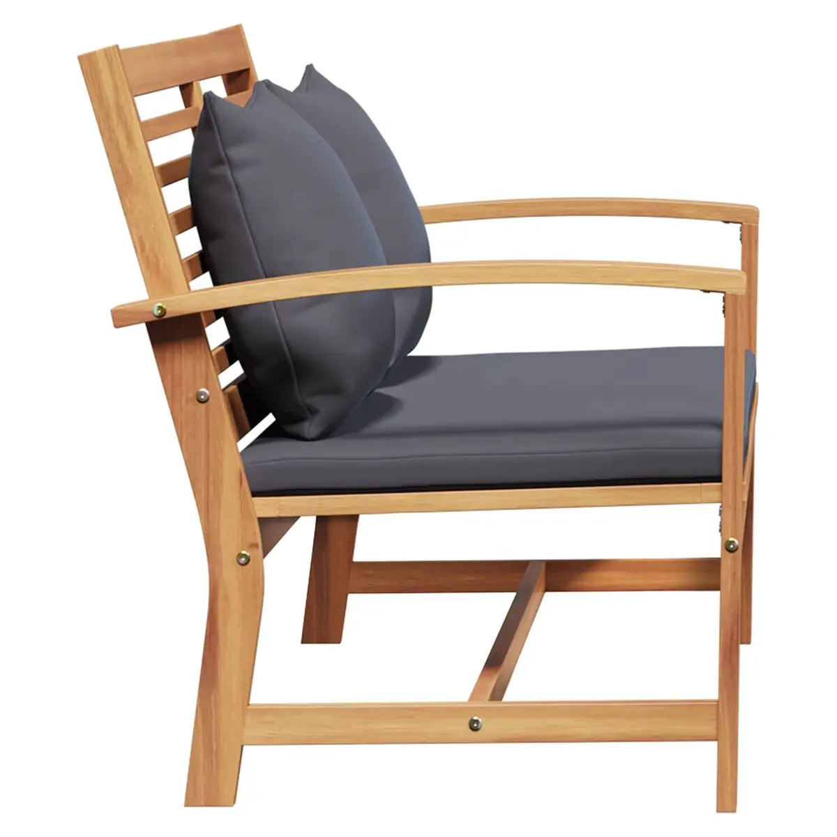 Bench and Table Set for Garden and Patio Spaces