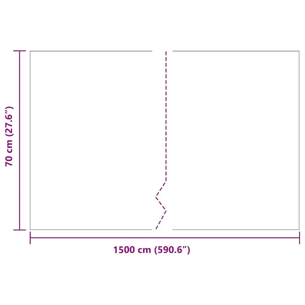 Black Polyethylene Root Barrier 0.7m x 15m Garden Weed Control for Landscaping