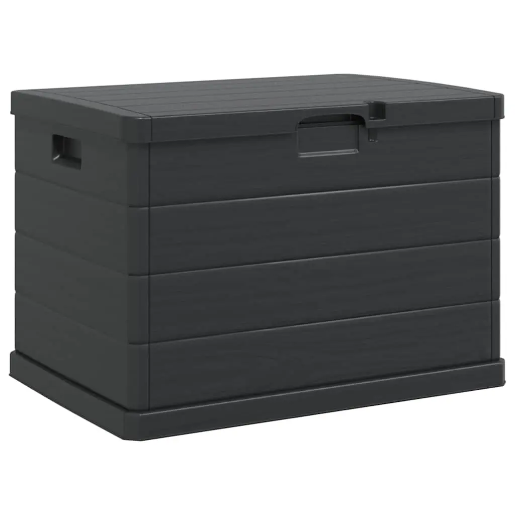 Garden Storage Box Anthracite 77.5 x 54.5 x 53 cm Outdoor Indoor Organiser
