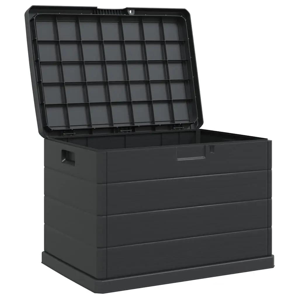 Garden Storage Box Anthracite 77.5 x 54.5 x 53 cm Outdoor Indoor Organiser
