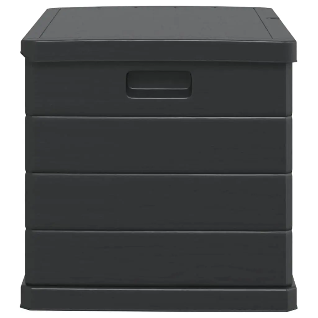 Garden Storage Box Anthracite 77.5 x 54.5 x 53 cm Outdoor Indoor Organiser