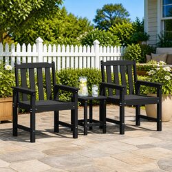 Functional Black Dining Chairs for Outdoor Gatherings