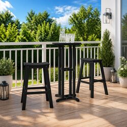 Functional Outdoor Round Bar Table for Any Gathering