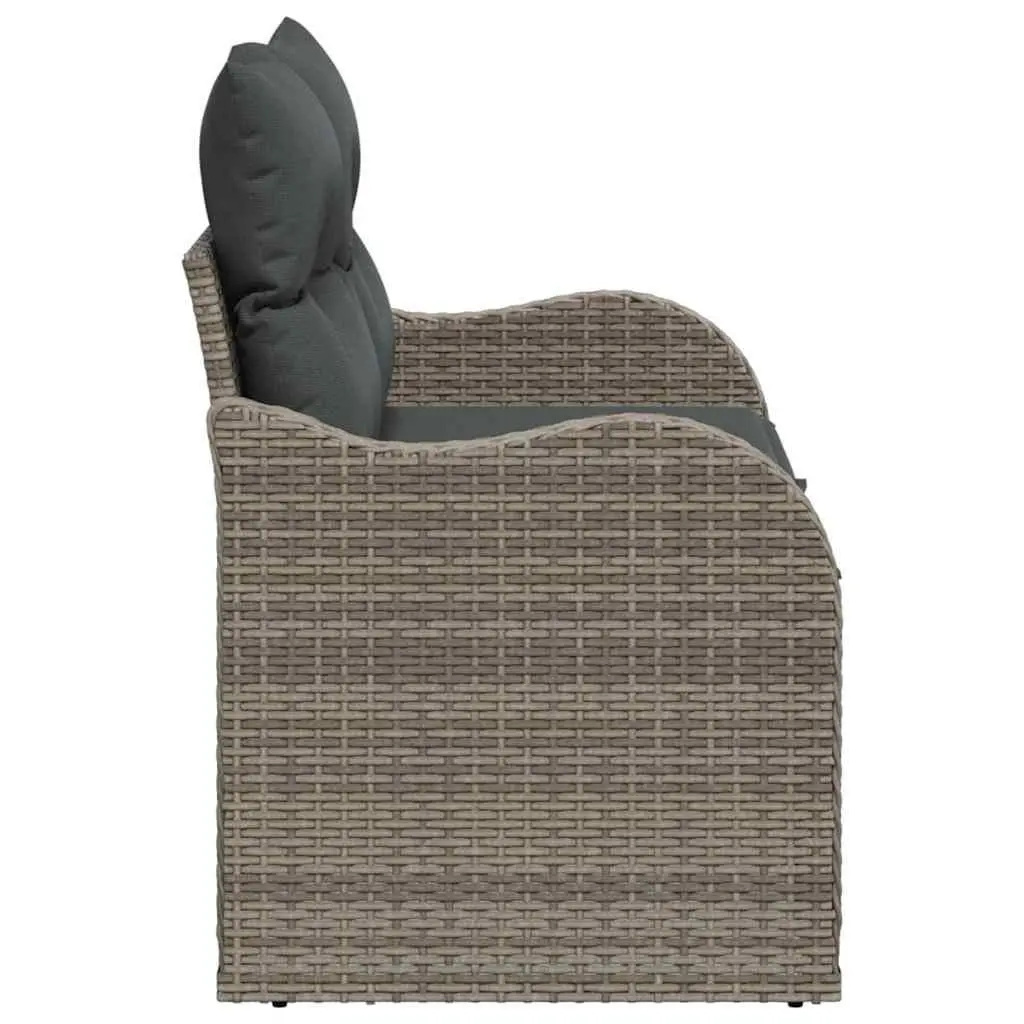 Grey Rattan Sofa for Outdoor Use