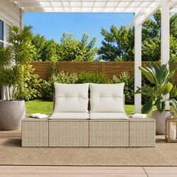 Versatile Beige Garden Sofa for Every Outdoor Gathering