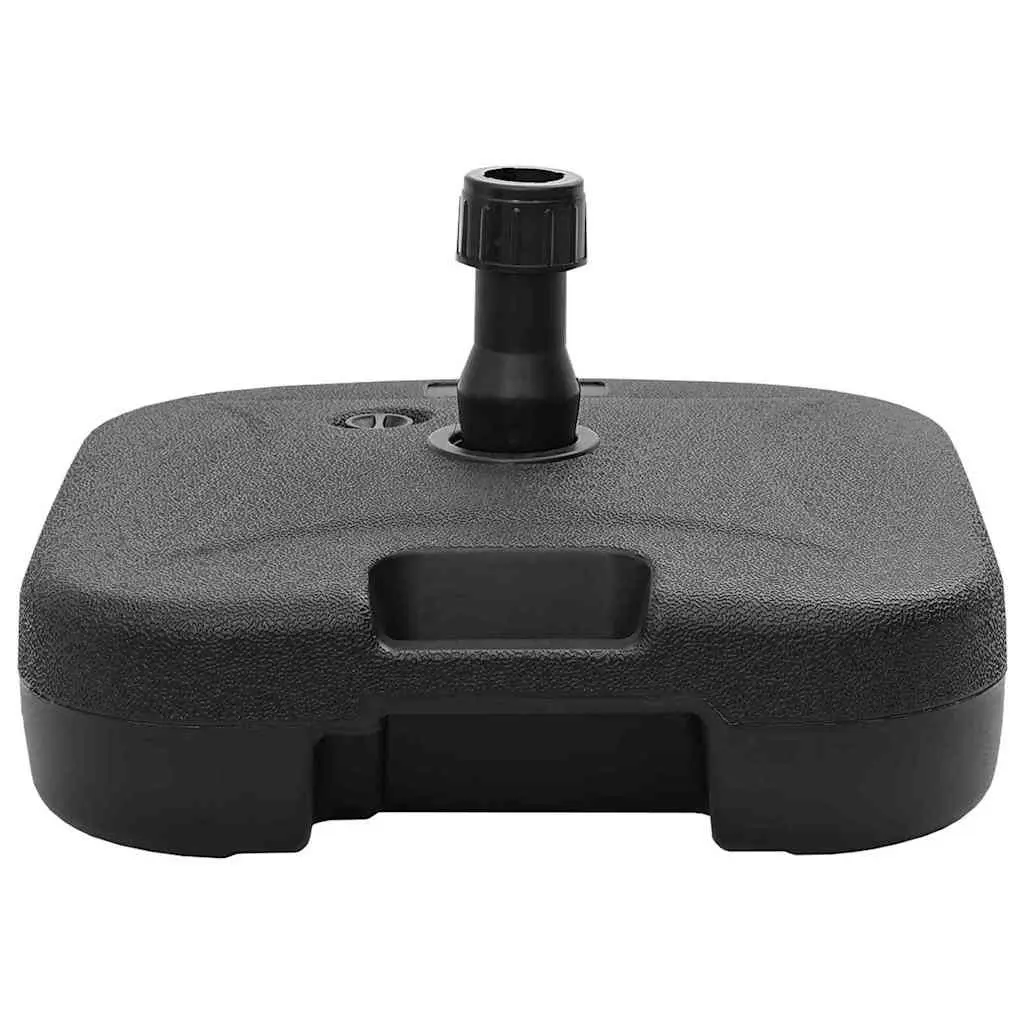 Parasol Base Rectangular High-density Polyethylene 45 x 45 x 29.5 cm Black