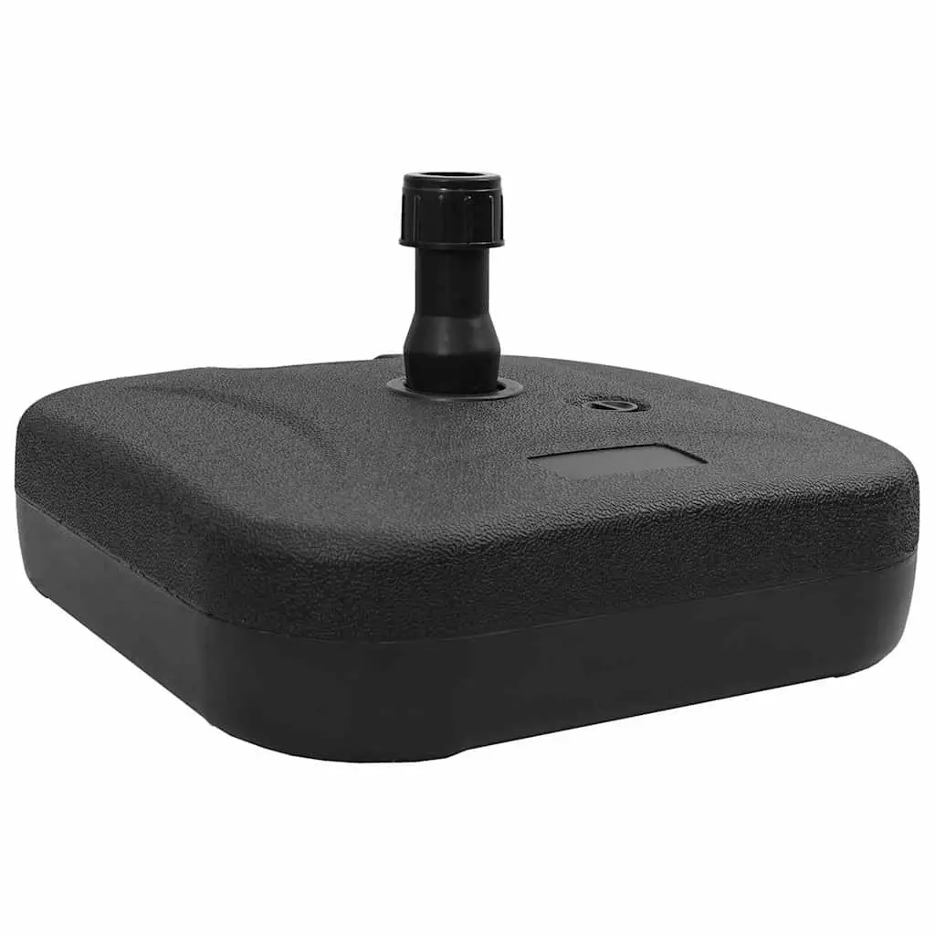 Parasol Base Rectangular High-density Polyethylene 45 x 45 x 29.5 cm Black