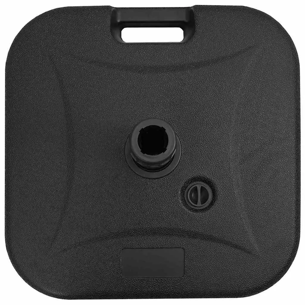 Parasol Base Rectangular High-density Polyethylene 45 x 45 x 29.5 cm Black