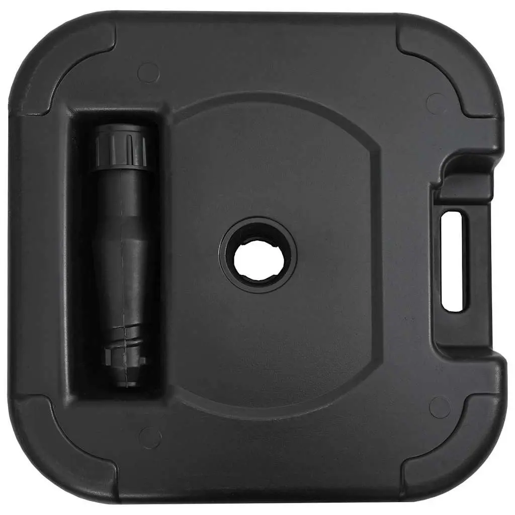 Parasol Base Rectangular High-density Polyethylene 45 x 45 x 29.5 cm Black