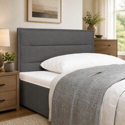 Versatile Dark Grey Adjustable Headboard for Modern Spaces