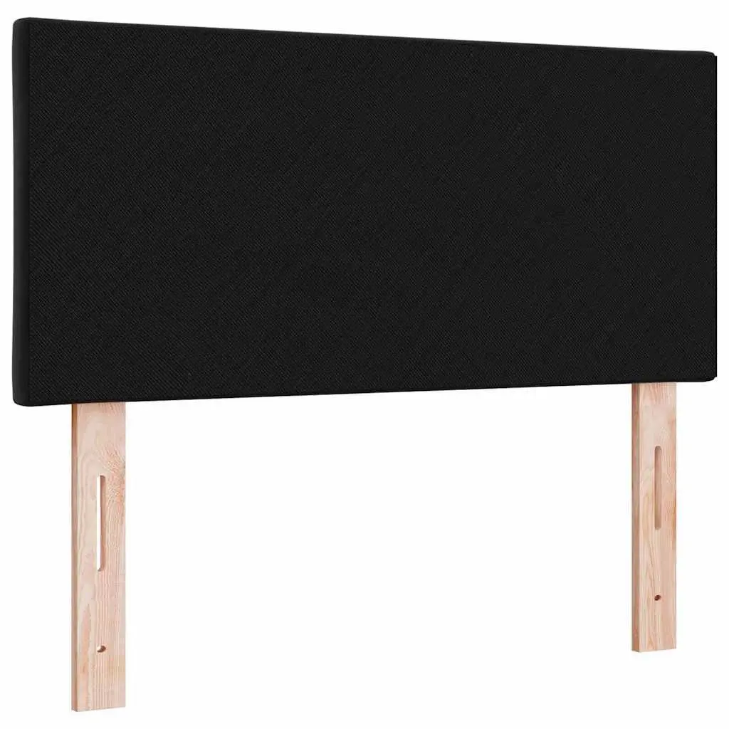 Headboard Black 100 cm Velvet Upholstered Modern Bedroom Furniture Adjustable