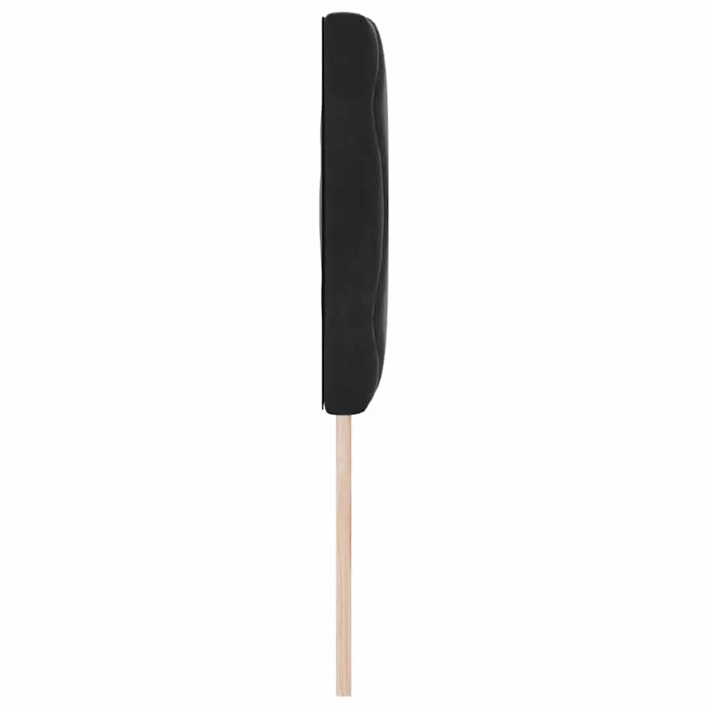 Headboard Black 144 cm Modern Bedroom Upholstered Velvet Adjustable Height