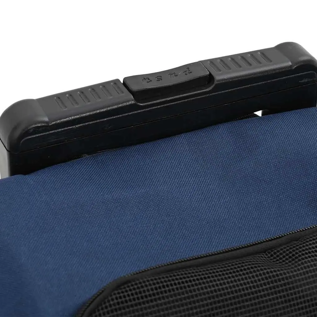 Pet Trolley 3-in-1 Rolling Carrier Backpack Hand Bag Blue Oxford Fabric 48 x 32 x 57-106 cm