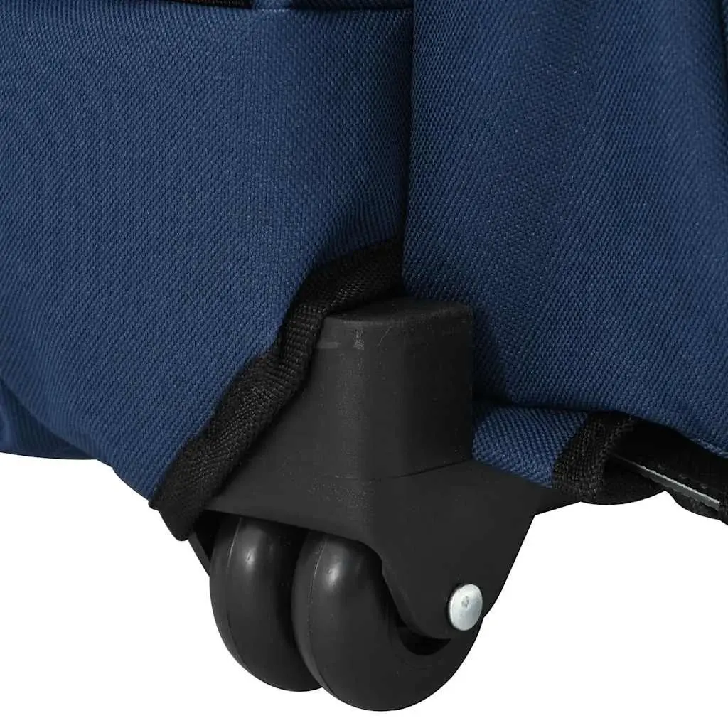Pet Trolley 3-in-1 Rolling Carrier Backpack Hand Bag Blue Oxford Fabric 48 x 32 x 57-106 cm