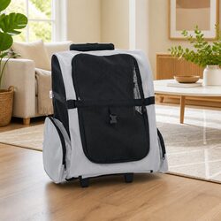 Practical Grey Pet Trolley for Everyday Use