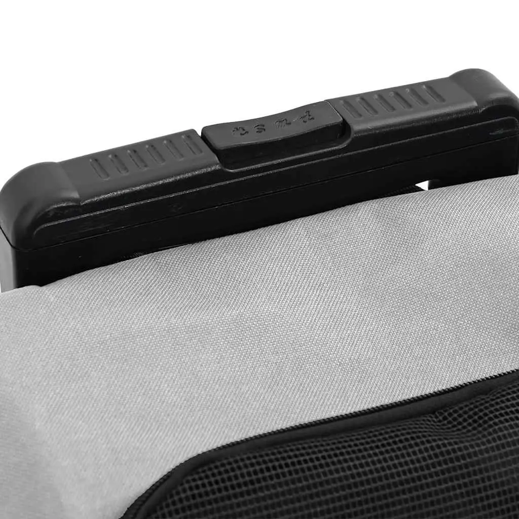 Pet Trolley Oxford Fabric 48L x 32W x 57-106H cm Grey 3-in-1 Rolling Carrier Backpack Hand Bag