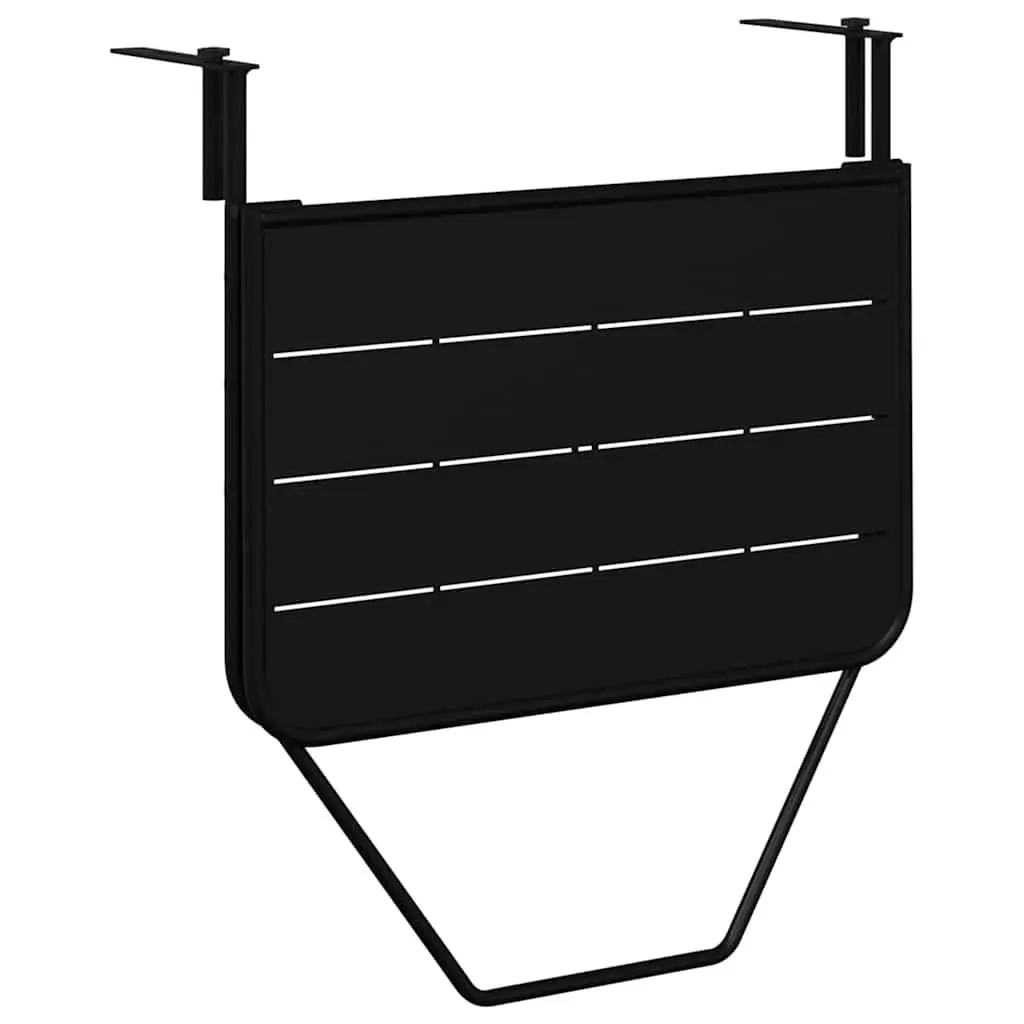 Hanging Table Foldable Steel 60x39x65cm Black