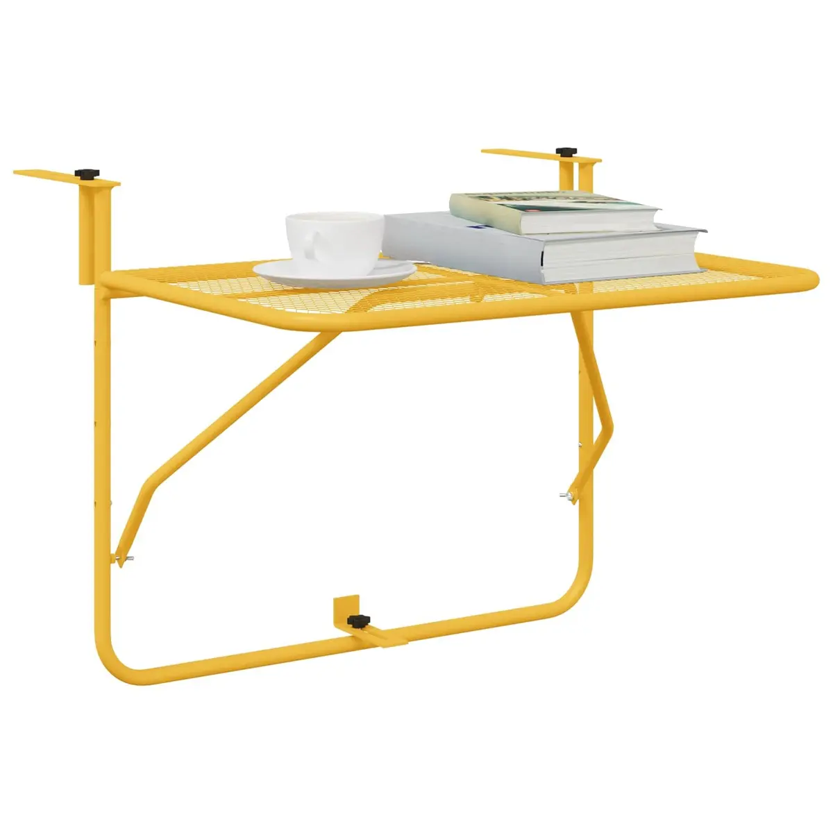 Hanging Balcony Table Foldable Outdoor Furniture Steel Garden Terrace Patio Desk
