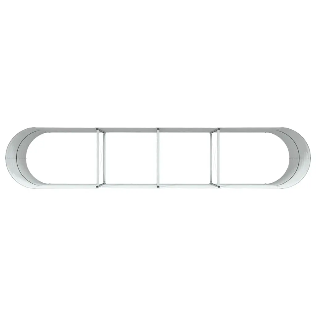 Raised Garden Bed Steel Green Outdoor Planter Box 400x80x81cm Modern Minimalist