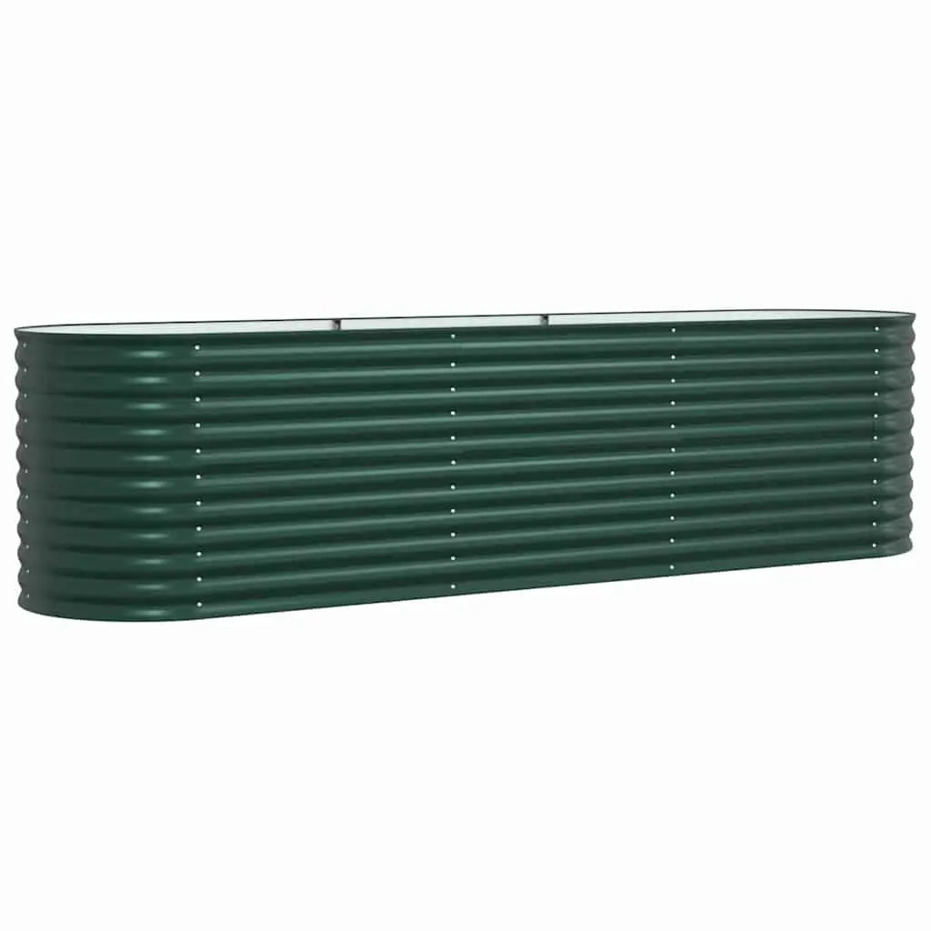 Raised Bed Garden Planter 320x80x81cm Steel Outdoor Minimalist Modern Design