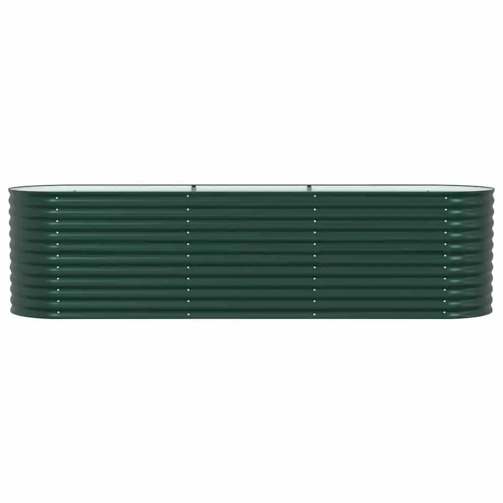 Raised Bed Garden Planter 320x80x81cm Steel Outdoor Minimalist Modern Design