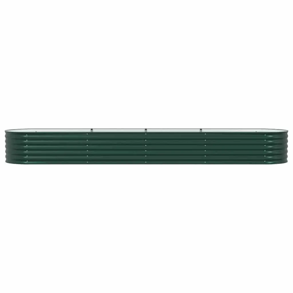 Raised Garden Bed 400x80x44cm Green Steel Outdoor Planter Box Minimalist Design