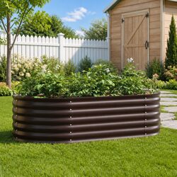 Practical Raised Garden Bed 160x80x44cm for Outdoor Use