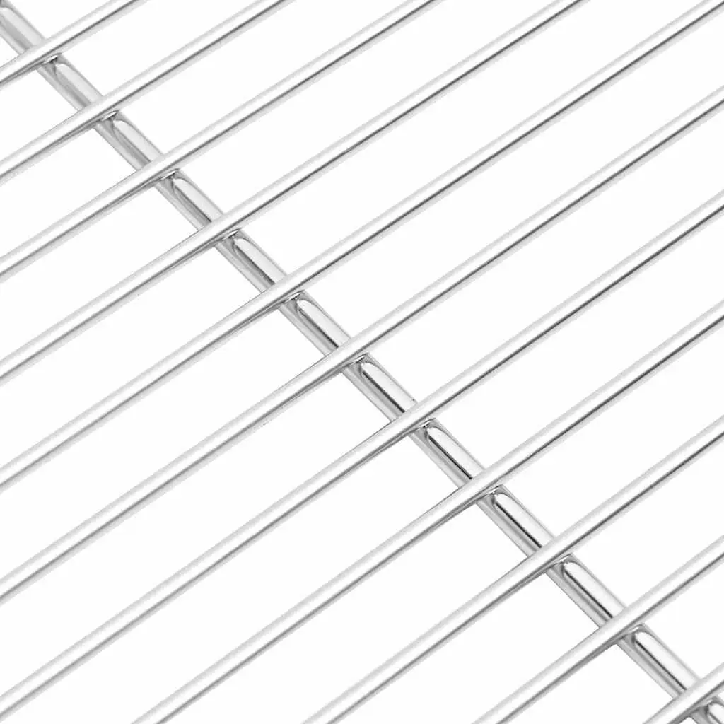 Grill Grate Stainless Steel Rectangular 47 x 32.5 cm Silver