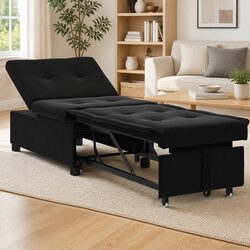 Practical Black Sofa Bed for Any Living Space