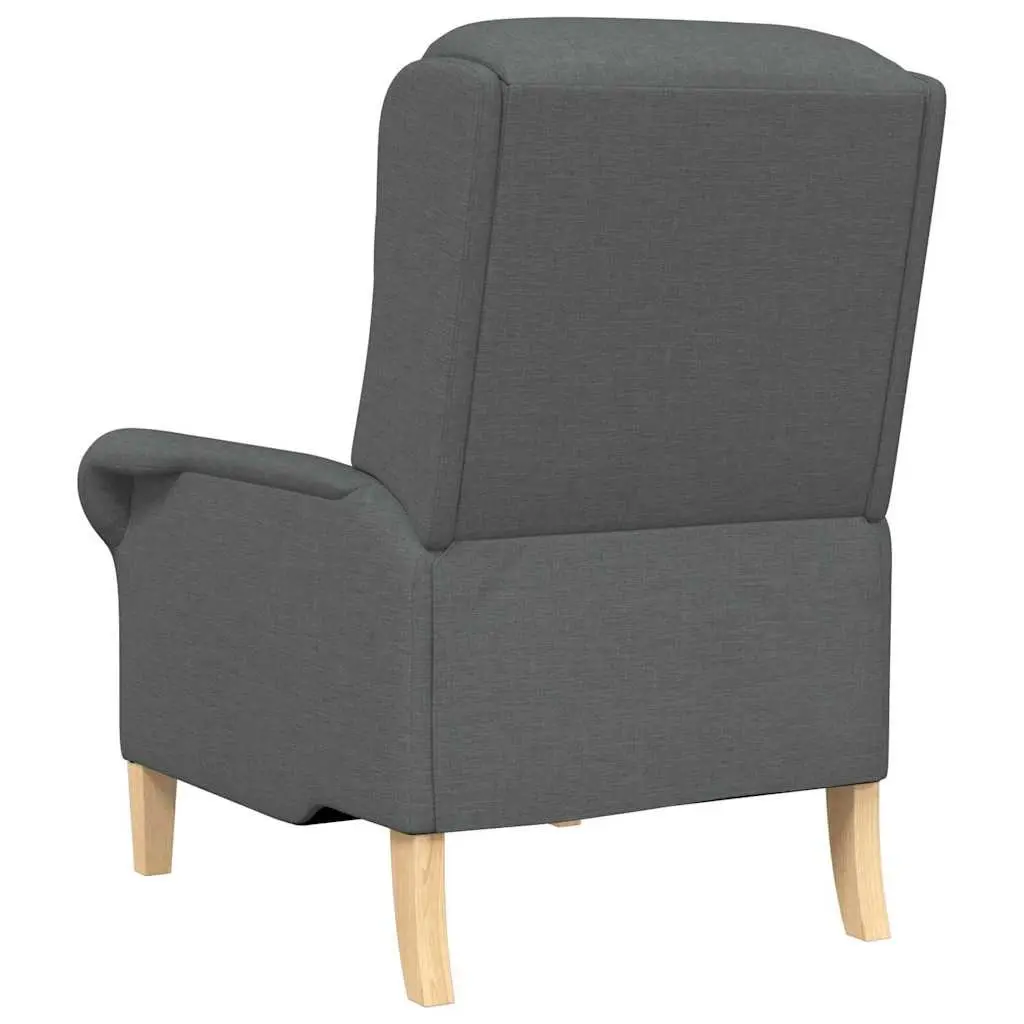 Armchair Grey Fabric Contemporary Modern Lounge Chair
