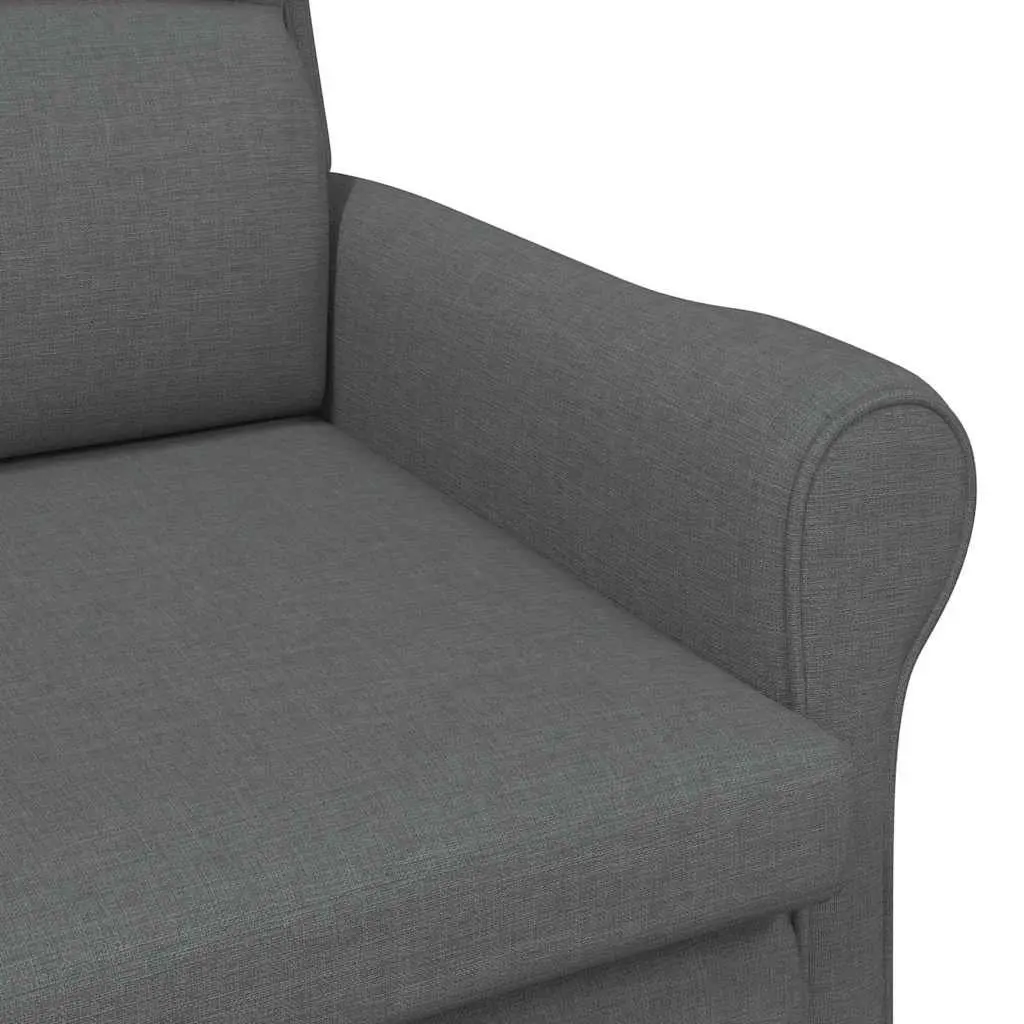 Armchair Grey Fabric Contemporary Modern Lounge Chair