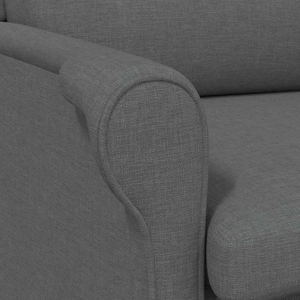 Armchair Grey Fabric Contemporary Modern Lounge Chair