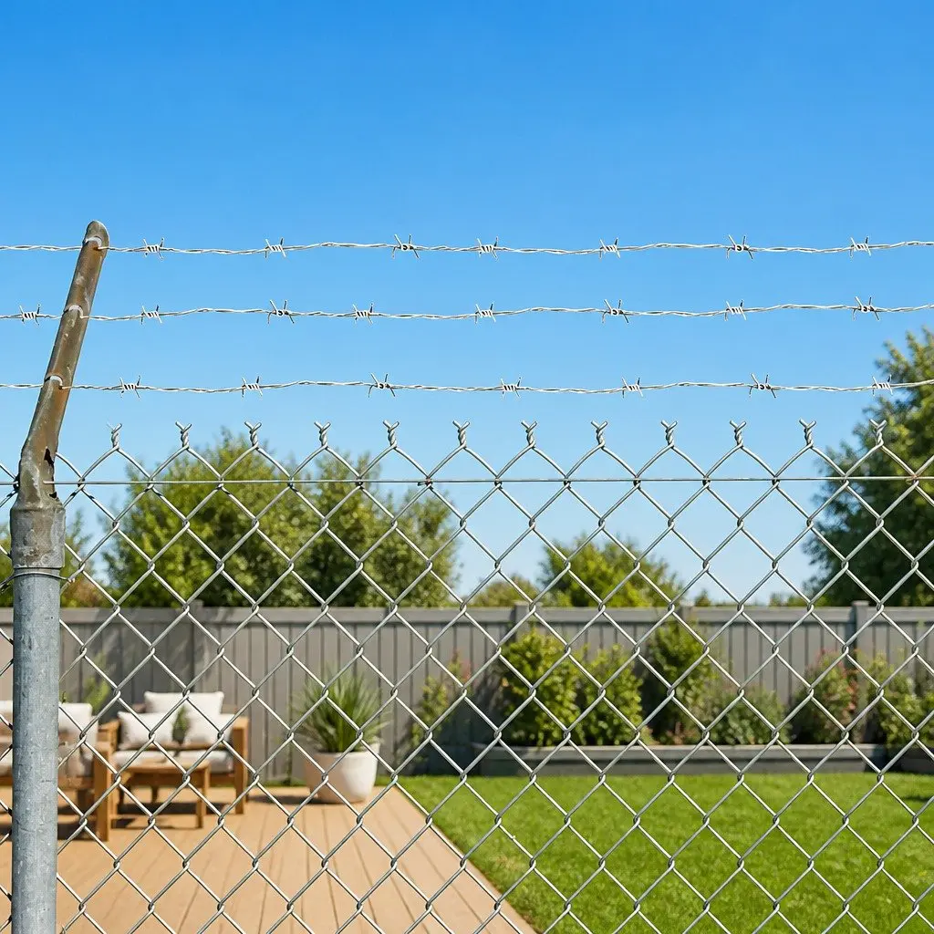 Barbed Wire Hot-Dip Galvanised Steel 100m Silver Coil Outdoor Security Fencing