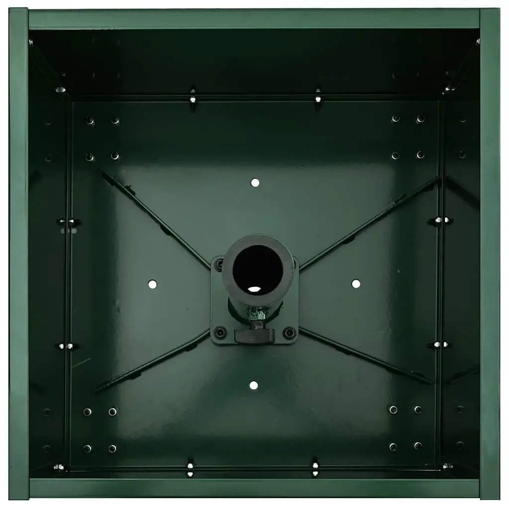 Parasol Base Manual Steel 45 x 45 x 45 cm Green Wheeled